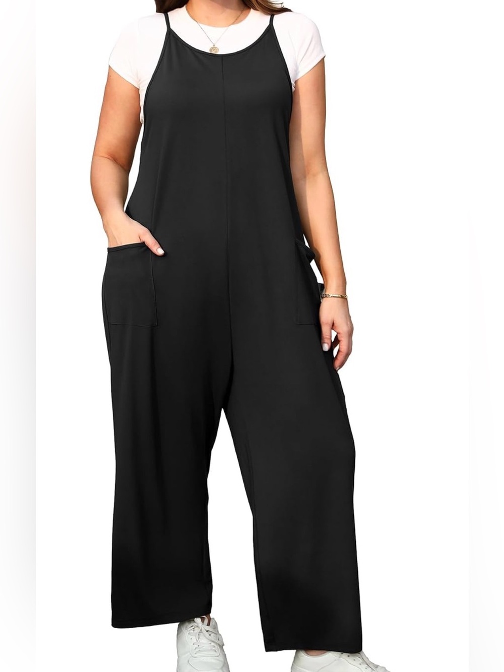 NWT Black Wide-Leg Jumpsuit with Pockets - SIZE 3xl